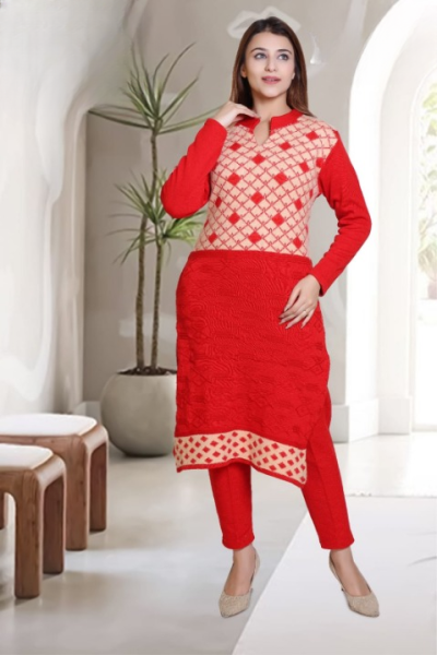 Woolen Kurti Plazo set